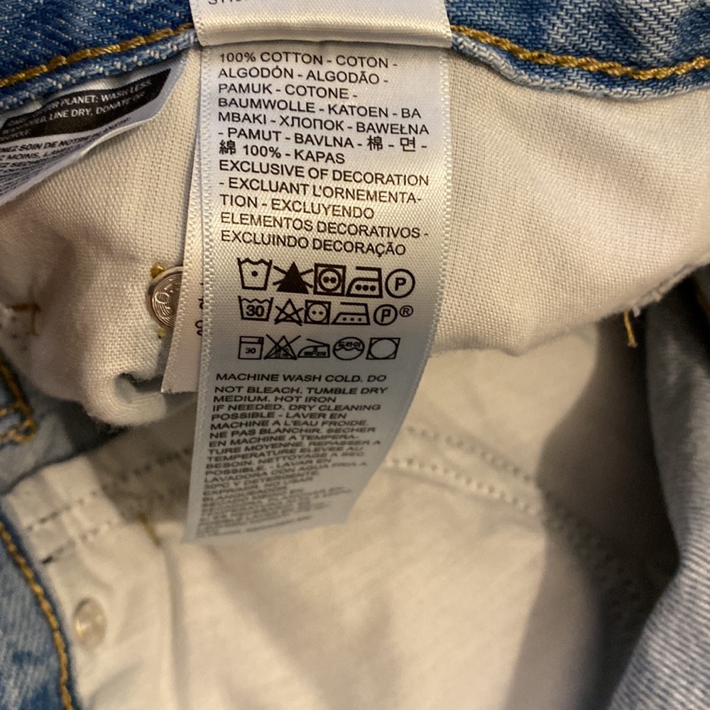 LEVI’S XL STRAIGHT Classic Blue Wide-Leg Women Premium Jeans. Size W28  L31 - Picture 6 of 12